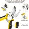 69ee27d79abf5f6a1b269d9e4183d829b8317acf06082f6537e51.jpg 3 Pack Garden Pruning Shears Stainless Steel Blades Handheld Pruners Set with Gardening Gloves