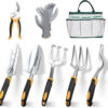69ee2a0195be83e5962aaa7294da562114da89d20c026b69d8fb9.jpg Garden Tools, 8 Piece Heavy Duty Gardening Tools Set with Non-Slip Rubber Grip, Stainless Steel Garden Tool, Gifts for Kids, Women, Husbands, and Parents