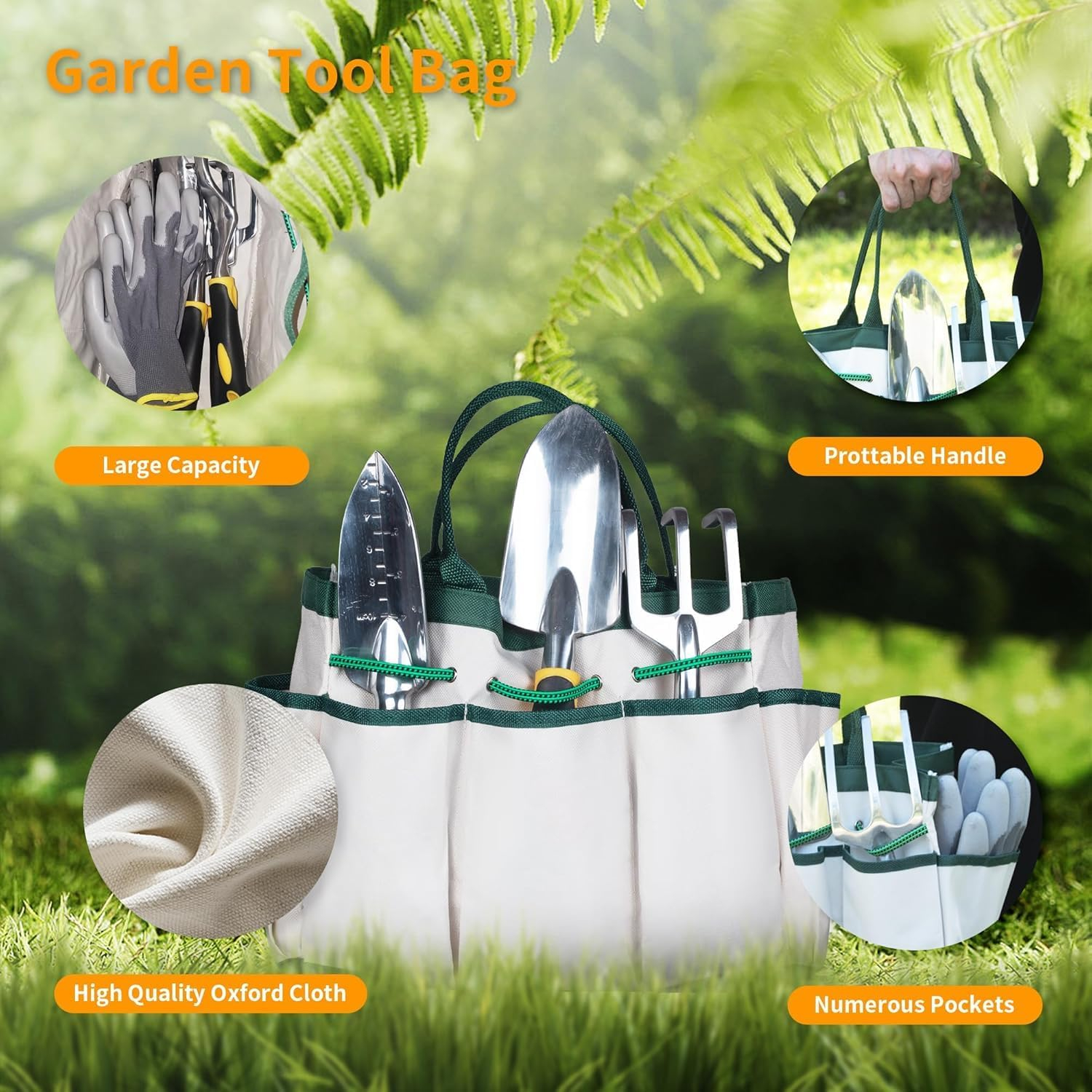 69ee2a028076fee035b898de63bee0f47d17d797fe7d58bd5517b.jpg Garden Tools, 8 Piece Heavy Duty Gardening Tools Set with Non-Slip Rubber Grip, Stainless Steel Garden Tool, Gifts for Kids, Women, Husbands, and Parents